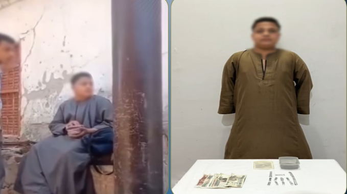 ضبط شاب يروج المواد المخدرة عبر فيديو متداول في قنا